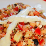 Ensalada de garbanzos y quinoa.